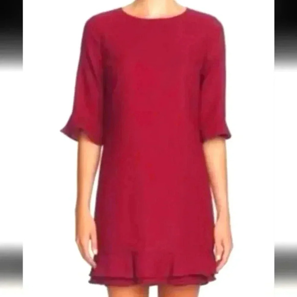 CeCe CYNTHIA STEFFE Kate Ruffle Hem Shift Dress - Picture 6 of 6